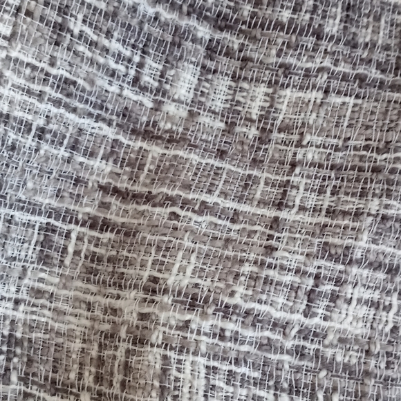 Ellen Tracy Women's Grey & White Tweed Short (Cap) Sleeve Sheath Shift Dress 2 - Picture 12 of 13